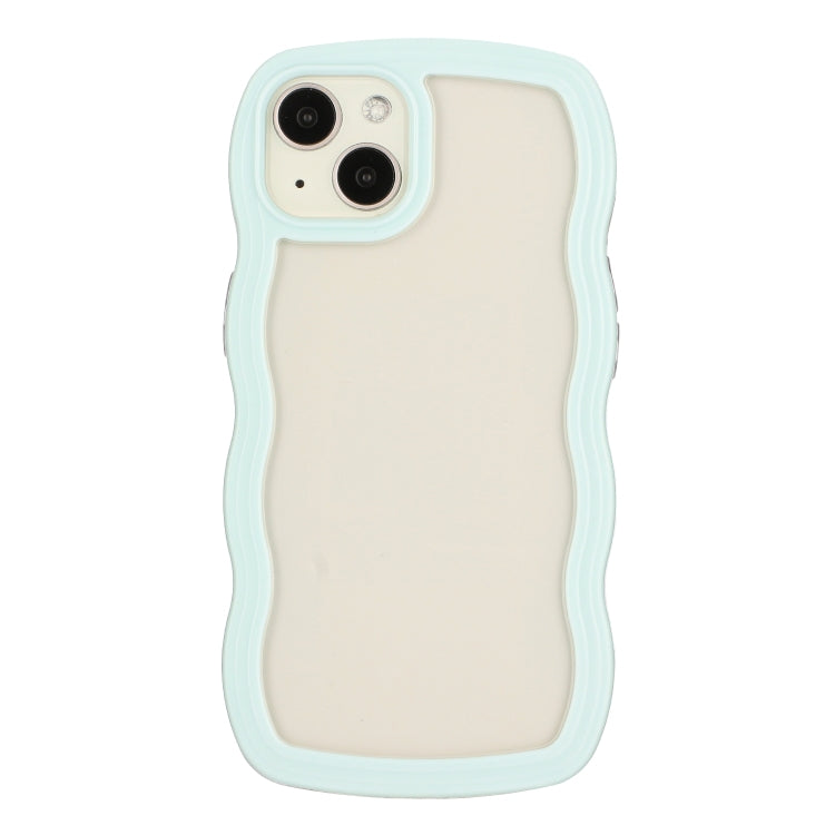 For iPhone 15 Plus Candy Color Wave TPU Clear PC Phone Case(Green) - free shipping - PMC TechLife - Order now!
