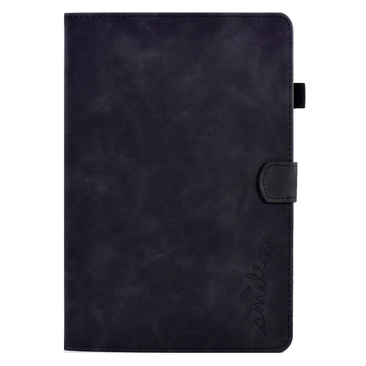For Amazon Kindle Fire HD 8 2022 / 2020 Embossed Smile Flip Tablet Leather Case(Black) - Amazon by PMC TechLife | Online Shopping South Africa | PMC TechLife | Buy Now Pay Later Mobicred