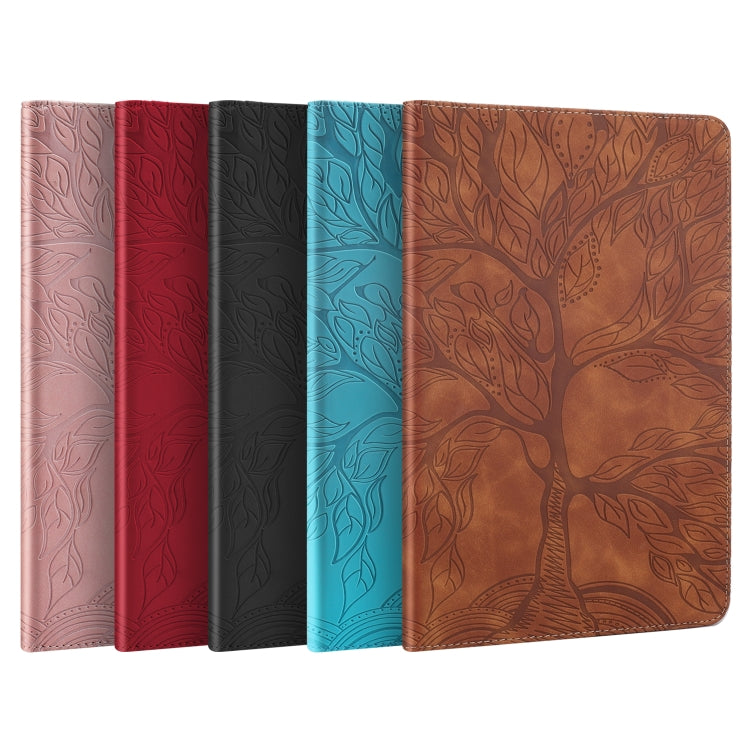 For OPPO Pad Air Life Tree Series Horizontal Flip Leather Tablet Case(Rose Gold) - OPPO by PMC TechLife | Online Shopping South Africa | PMC TechLife | Buy Now Pay Later Mobicred