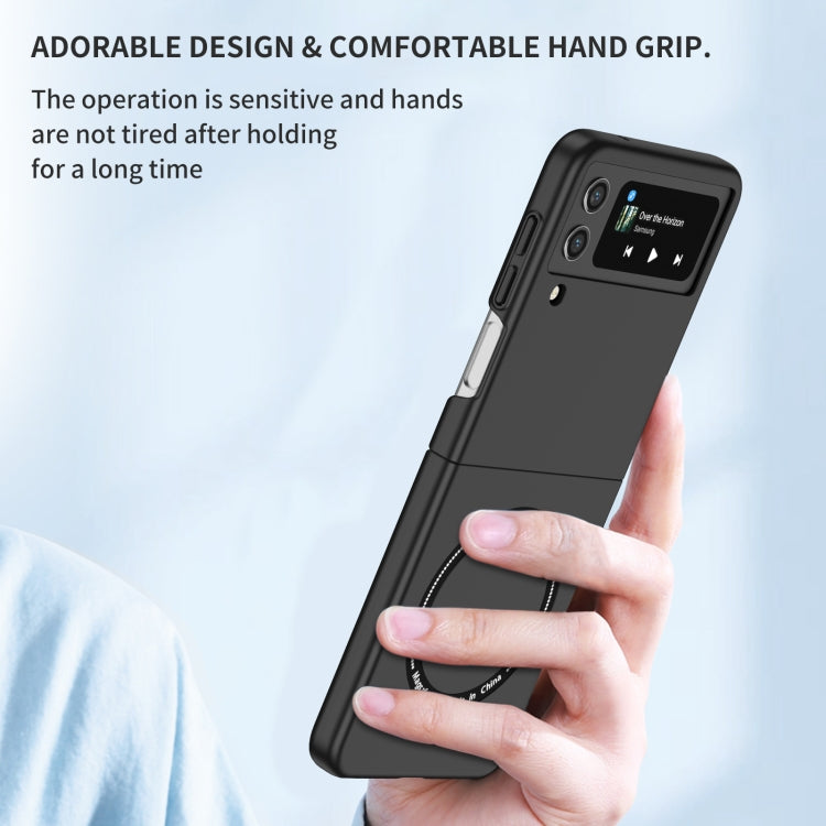 For Samsung Galaxy Z Flip4 Magsafe Magnetic Folding PC Phone Case(Black) - Galaxy Z Flip4 5G Cases by PMC TechLife | Online Shopping South Africa | PMC TechLife