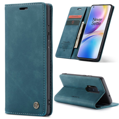 For OnePlus 8 Pro CaseMe Multifunctional Horizontal Flip Leather Case, with Card Slot & Holder & Wallet(Blue) - OnePlus Cases by CaseMe | Online Shopping South Africa | PMC Jewellery | Buy Now Pay Later Mobicred