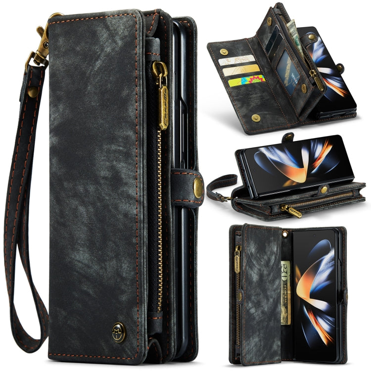 For Samsung Galaxy Z Fold4 CaseMe 008 Detachable Multifunctional Leather Phone Case(Black) - Galaxy Phone Cases by CaseMe | Online Shopping South Africa | PMC Jewellery | Buy Now Pay Later Mobicred