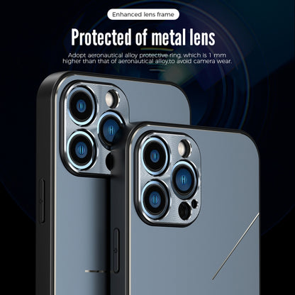For iPhone 14 Pro R-JUST RJ52 3-Line Style Metal TPU Shockproof Phone Case(Silver) - iPhone 14 Pro Cases by R-JUST | Online Shopping South Africa | PMC Jewellery