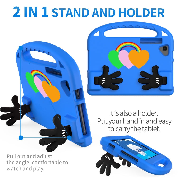 For Lenovo Tab M10 Plus Love Small Palm Holder EVA Tablet Case(Blue) - Lenovo by PMC TechLife | Online Shopping South Africa | PMC TechLife | Buy Now Pay Later Mobicred