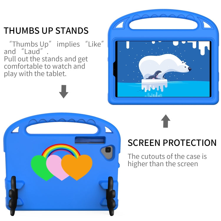 For Lenovo Tab M10 Plus Love Small Palm Holder EVA Tablet Case(Blue) - Lenovo by PMC TechLife | Online Shopping South Africa | PMC TechLife | Buy Now Pay Later Mobicred