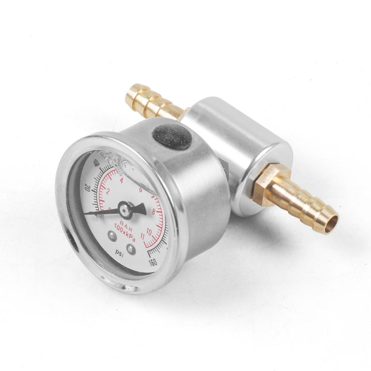 Universal Car 1/8 NPT 0-160 psi Fuel Pressure Gauge with Adaptor - Car Modification by PMC Jewellery | Online Shopping South Africa | PMC Jewellery