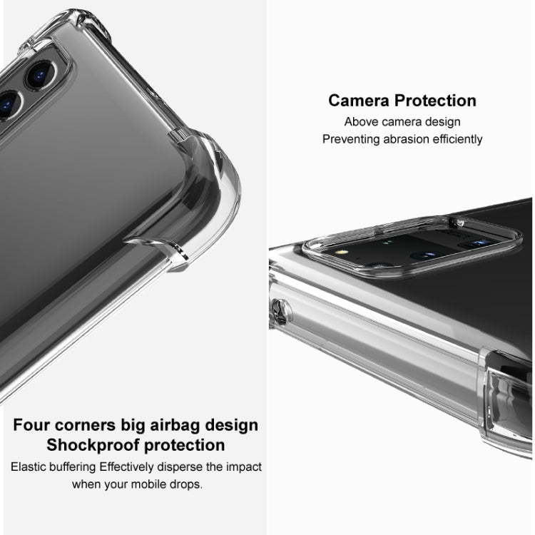 For iPhone 14 Plus imak Shockproof Airbag TPU Phone Case(Transparent Black) - iPhone 14 Plus Cases by imak | Online Shopping South Africa | PMC TechLife | Buy Now Pay Later Mobicred