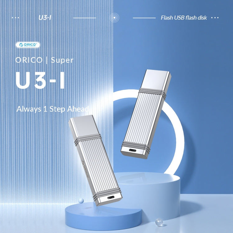 ORICO 256GB Type-C USB3.2 Gen1 USB Flash Drive, Read 260MB/s, Write 50MB/s (Silver) - USB Flash Drives by ORICO | Online Shopping South Africa | PMC Jewellery | Buy Now Pay Later Mobicred