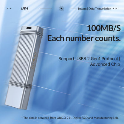 ORICO USB Flash Drive, Read: 100MB/s, Write: 50MB/s, Memory:32GB, Port:USB-A(Silver) - USB Flash Drives by ORICO | Online Shopping South Africa | PMC Jewellery | Buy Now Pay Later Mobicred