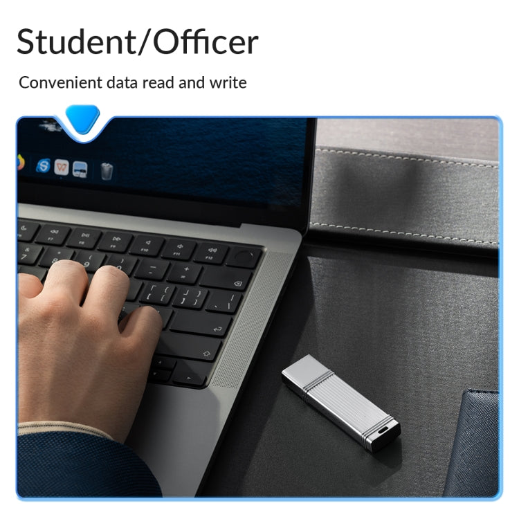 ORICO UFS Flash Drive, Read: 411MB/s, Write: 353MB/s, Memory:512GB, Port:USB-A(Silver) - USB Flash Drives by ORICO | Online Shopping South Africa | PMC Jewellery | Buy Now Pay Later Mobicred