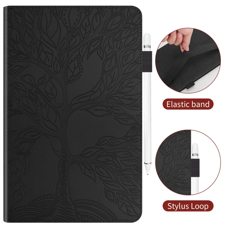 For Lenovo Tab P11 Pro Gen 2 Life Tree Series Horizontal Flip Leather Case with Holder(Black) - Lenovo by PMC TechLife | Online Shopping South Africa | PMC TechLife | Buy Now Pay Later Mobicred