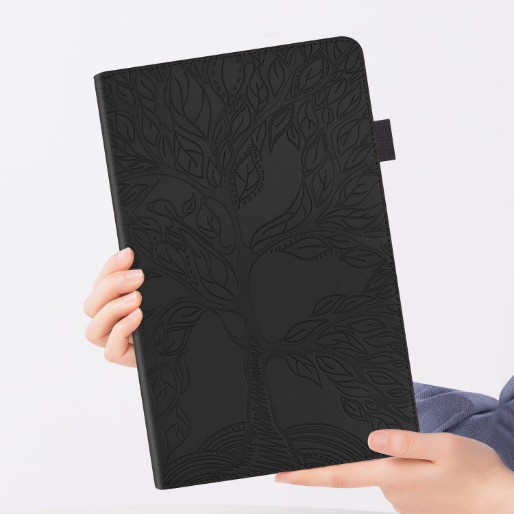 For Lenovo Tab P11 Pro Gen 2 Life Tree Series Horizontal Flip Leather Case with Holder(Black) - Lenovo by PMC TechLife | Online Shopping South Africa | PMC TechLife | Buy Now Pay Later Mobicred