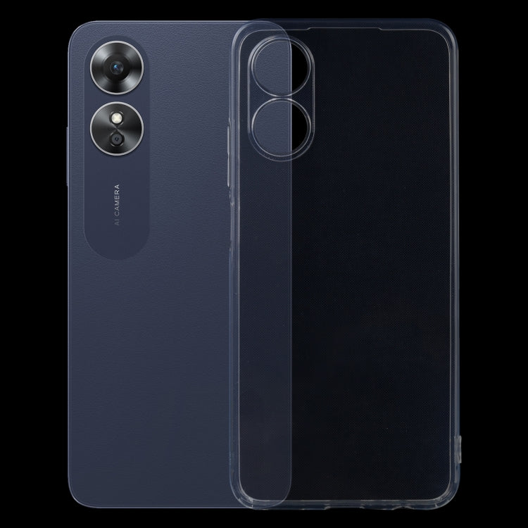 For OPPO A17 Ultra-thin Transparent TPU Phone Case - OPPO Cases by PMC TechLife | Online Shopping South Africa | PMC TechLife | Buy Now Pay Later Mobicred