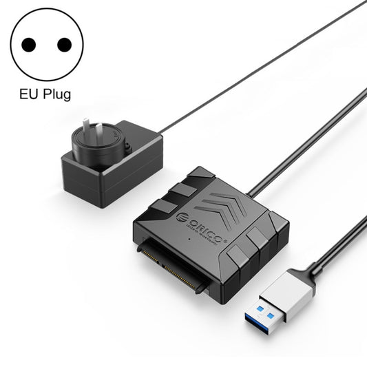 ORICO UTS1 USB 3.0 2.5-inch SATA HDD Adapter with 12V 2A Power Adapter, Cable Length:0.3m(EU Plug) - USB to IDE / SATA by ORICO | Online Shopping South Africa | PMC Jewellery | Buy Now Pay Later Mobicred