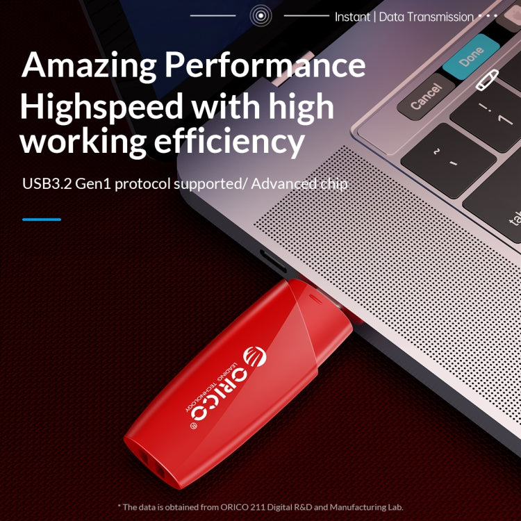 ORCIO USB3.0 U Disk Drive, Read: 260MB/s, Write: 15MB/s, Memory:128GB, Port:USB-A(Red) - USB Flash Drives by ORICO | Online Shopping South Africa | PMC Jewellery | Buy Now Pay Later Mobicred