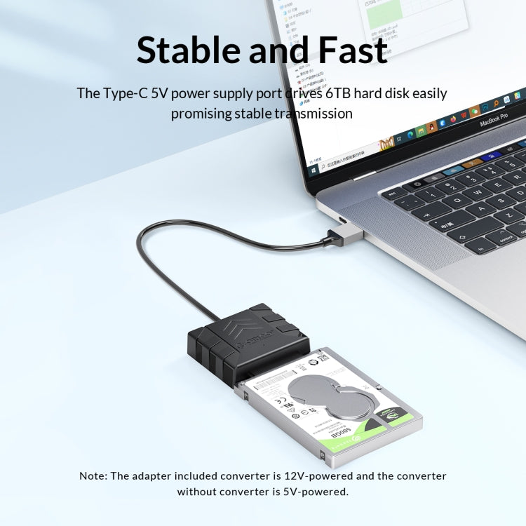 ORICO UTS1 Type-C / USB-C USB 3.0 2.5-inch SATA HDD Adapter with Silicone Case, Cable Length:0.5m - free shipping - PMC Jewellery - Order now!