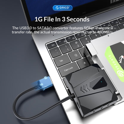 ORICO UTS2 USB 3.0 2.5-inch SATA HDD Adapter with 12V 2A Power Adapter, Cable Length:0.5m(UK Plug) - USB to IDE / SATA by ORICO | Online Shopping South Africa | PMC Jewellery | Buy Now Pay Later Mobicred