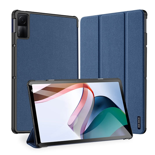 For Xiaomi Redmi Pad 10.61 DUX DUCIS Domo Series Magnetic Flip Leather Tablet Case(Blue) - More Tablet Cases by DUX DUCIS | Online Shopping South Africa | PMC Jewellery | Buy Now Pay Later Mobicred