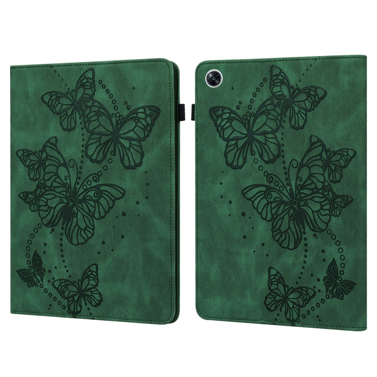 For OPPO Pad Air 2022 Embossed Butterfly Pattern Leather Tablet Case(Green) - free shipping - PMC TechLife - Order now!