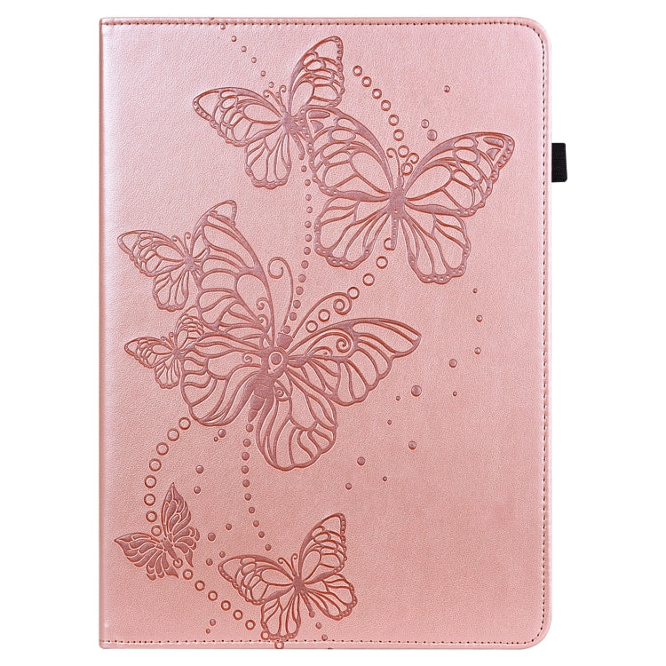 For OPPO Pad Air 2022 Embossed Butterfly Pattern Leather Tablet Case(Pink) - OPPO by PMC TechLife | Online Shopping South Africa | PMC TechLife | Buy Now Pay Later Mobicred