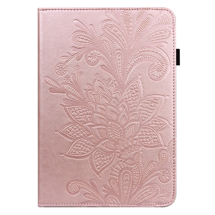 For Nokia T20 10.4 2021 Lace Flower Embossing Pattern Leather Tablet Case(Pink) - Nokia by PMC TechLife | Online Shopping South Africa | PMC TechLife | Buy Now Pay Later Mobicred