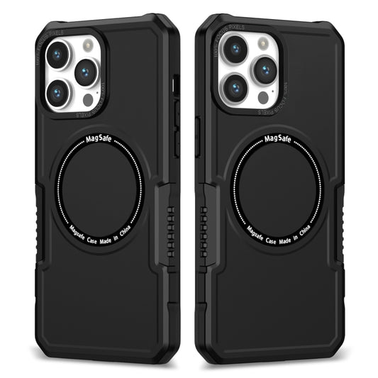 For iPhone 11 Pro Max MagSafe Shockproof Armor Phone Case(Black) - iPhone 11 Pro Max Cases by PMC Jewellery | Online Shopping South Africa | PMC Jewellery