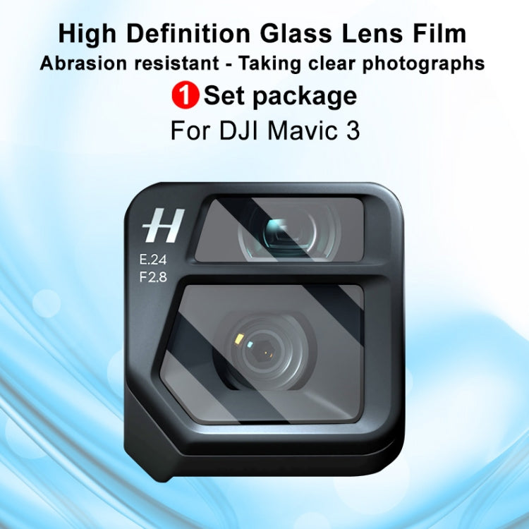 For DJI Mavic 3 IMAK Rear Camera Glass Lens Film, 1 Set Package -  by PMC Jewellery | Online Shopping South Africa | PMC Jewellery | Buy Now Pay Later Mobicred