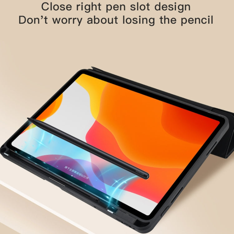 For Huawei MatePad 10.4 Acrylic 2 in 1 Y-fold Smart Leather Tablet Case(Grey) - Huawei by PMC TechLife | Online Shopping South Africa | PMC TechLife | Buy Now Pay Later Mobicred