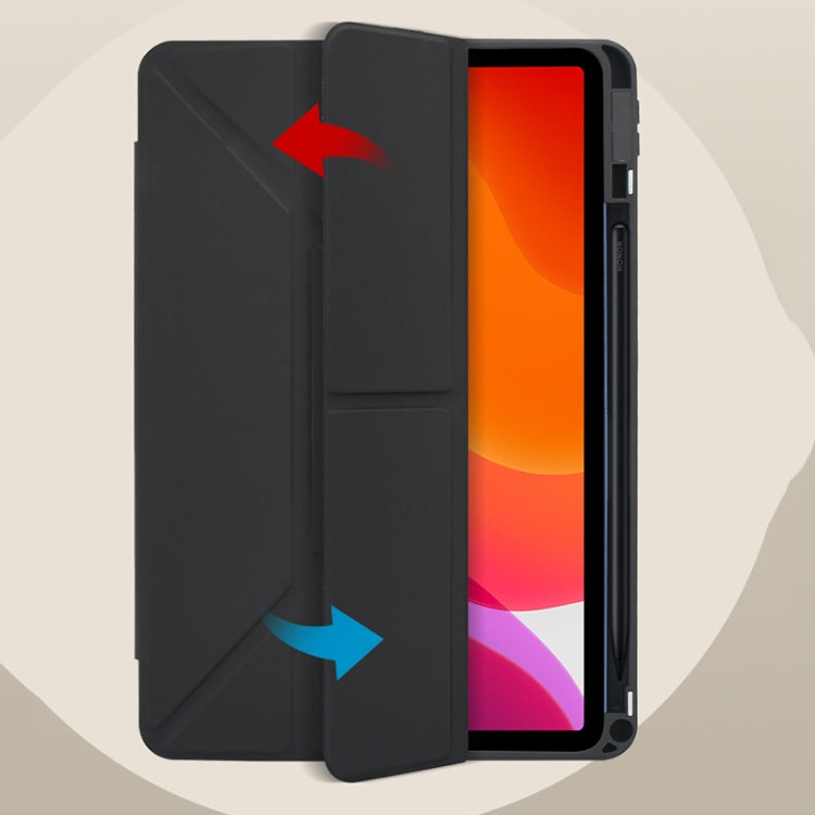 For OPPO Pad 11 2022 Acrylic 2 in 1 Y-fold Smart Leather Tablet Case(Black) - OPPO by PMC TechLife | Online Shopping South Africa | PMC TechLife | Buy Now Pay Later Mobicred
