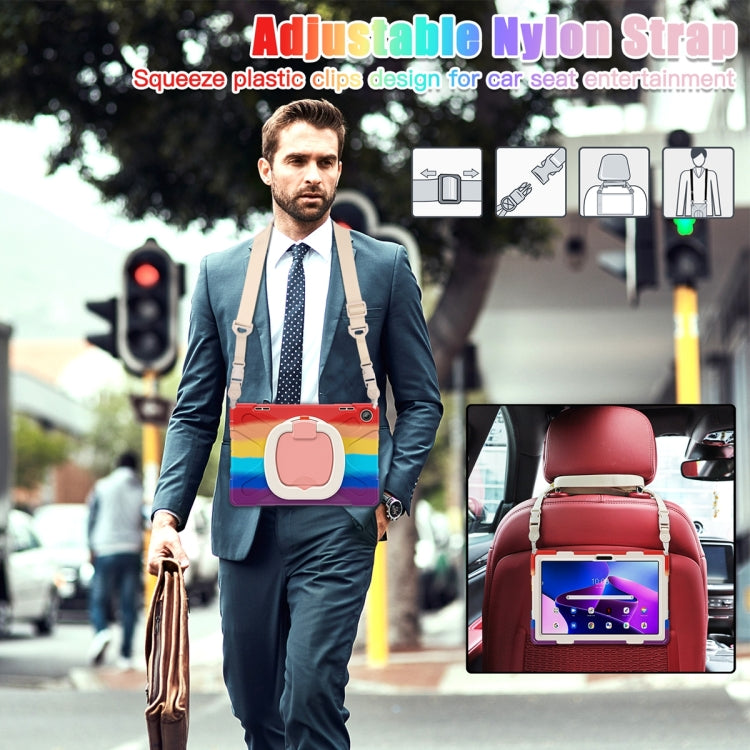 For Lenovo Tab M10 10.1 3rd Gen Silicone + PC Protective Tablet Case(Colorful Red) - Lenovo by PMC TechLife | Online Shopping South Africa | PMC TechLife | Buy Now Pay Later Mobicred