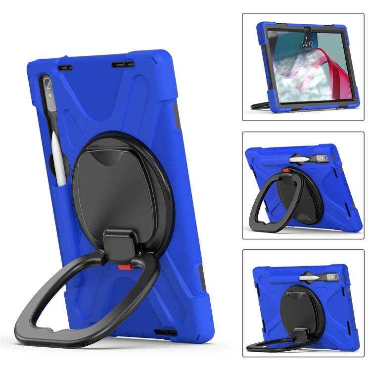 For Lenovo Pad Pro 2022 11.2 inch Silicone + PC Protective Tablet Case(Blue) - Lenovo by PMC TechLife | Online Shopping South Africa | PMC TechLife | Buy Now Pay Later Mobicred