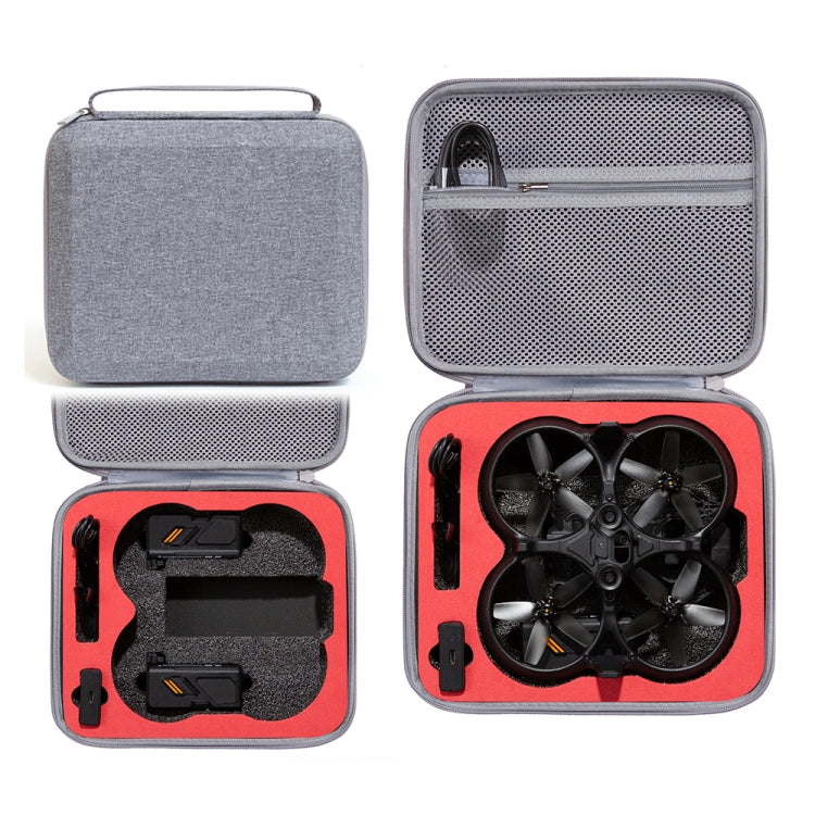 For DJI Avata Drone Body Square Shockproof Hard Case Carrying Storage Bag, Size: 27 x 23 x 10cm(Grey + Red Liner) -  by PMC Jewellery | Online Shopping South Africa | PMC Jewellery | Buy Now Pay Later Mobicred