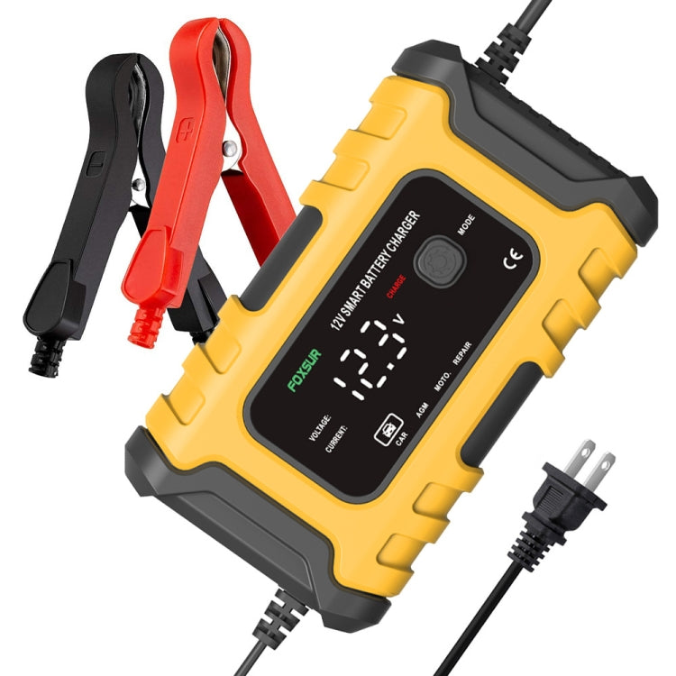 FOXSUR 6A 12V Motorcycle / Car Smart Battery Charger, Plug Type:AU Plug(Yellow) - free shipping - PMC TechLife - Order now!