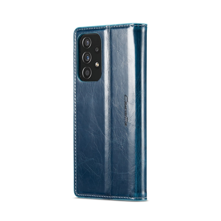 For Samsung Galaxy A52 CaseMe 003 Crazy Horse Texture Leather Phone Case(Blue) - Galaxy Phone Cases by CaseMe | Online Shopping South Africa | PMC Jewellery | Buy Now Pay Later Mobicred