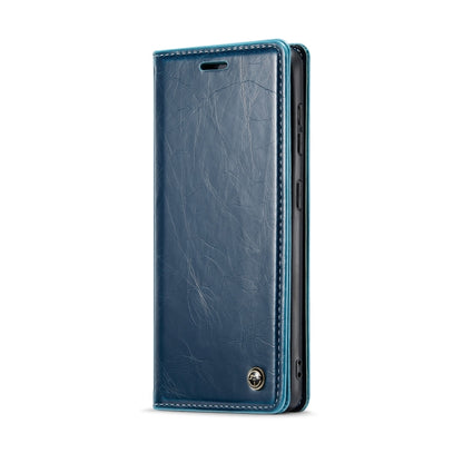 For Samsung Galaxy S21 5G CaseMe 003 Crazy Horse Texture Leather Phone Case(Blue) - Galaxy S21 5G Cases by CaseMe | Online Shopping South Africa | PMC Jewellery | Buy Now Pay Later Mobicred