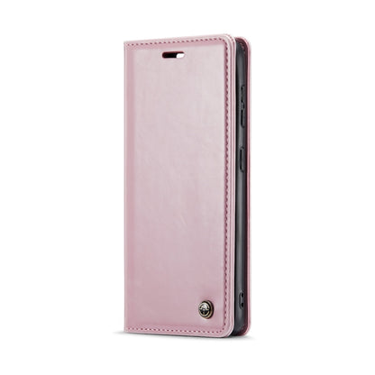 For Samsung Galaxy S21 FE 5G CaseMe 003 Crazy Horse Texture Leather Phone Case(Rose Gold) - Galaxy Phone Cases by CaseMe | Online Shopping South Africa | PMC Jewellery | Buy Now Pay Later Mobicred