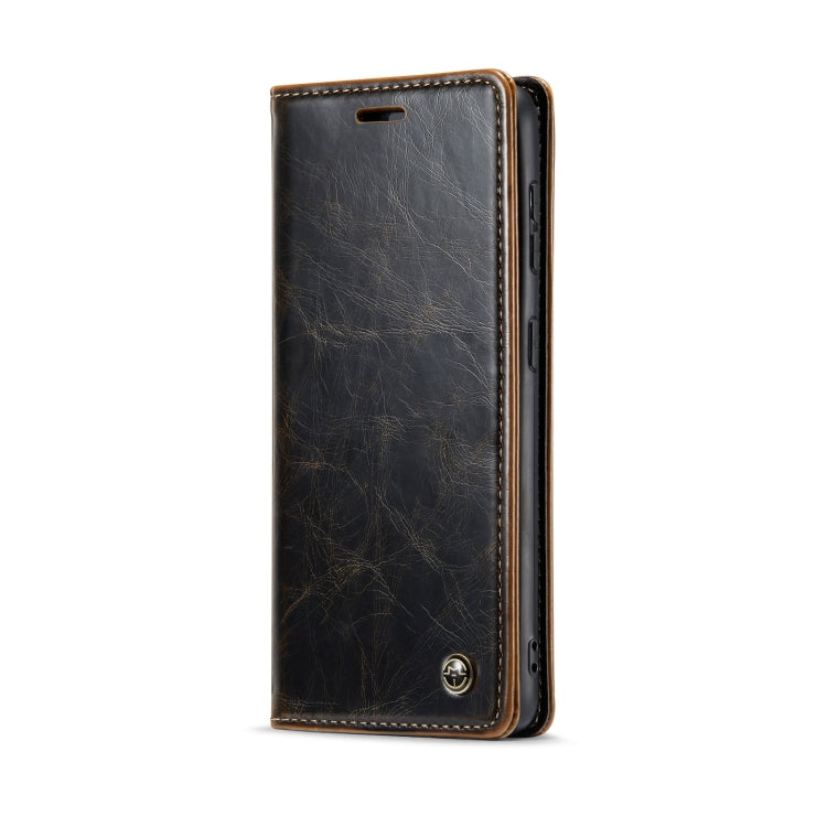 For Samsung Galaxy S21 FE 5G CaseMe 003 Crazy Horse Texture Leather Phone Case(Coffee) - Galaxy Phone Cases by CaseMe | Online Shopping South Africa | PMC Jewellery | Buy Now Pay Later Mobicred