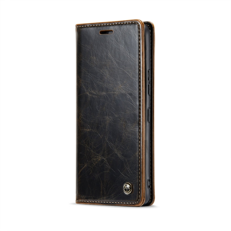 For Samsung Galaxy S22+ 5G CaseMe 003 Crazy Horse Texture Leather Phone Case(Coffee) - Galaxy S22+ 5G Cases by CaseMe | Online Shopping South Africa | PMC Jewellery | Buy Now Pay Later Mobicred