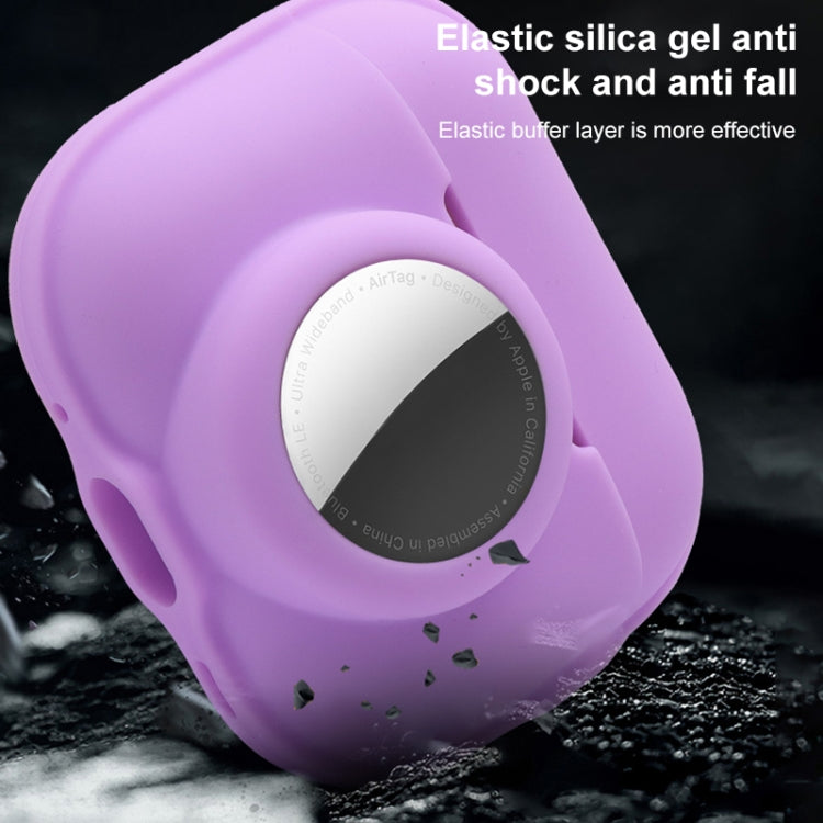 For AirPods Pro 2 / AirTag 2 in 1 Shockproof Full Coverage Silicone Protective Case(Black) - For AirPods Pro 2 by PMC TechLife | Online Shopping South Africa | PMC TechLife