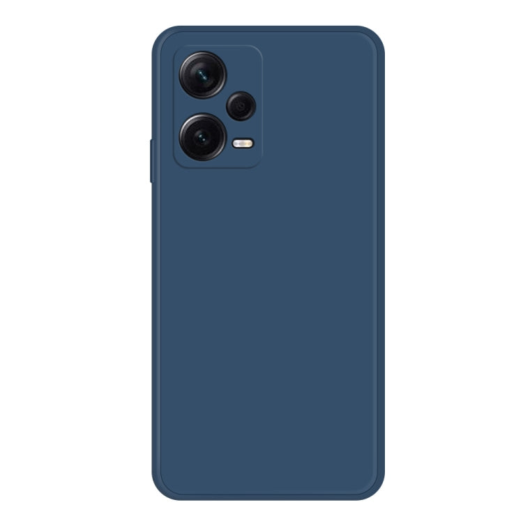 For Xiaomi Redmi Note 12 Pro+ China Imitation Liquid Silicone Straight Edge Phone Case(Blue) - Note 12 Pro+ Cases by PMC Jewellery | Online Shopping South Africa | PMC Jewellery