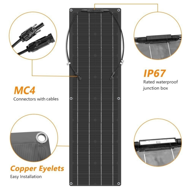 100W Dual Board with 40A Controller PV System Solar Panel(Black) - Solar Panels by PMC Jewellery | Online Shopping South Africa | PMC Jewellery | Buy Now Pay Later Mobicred