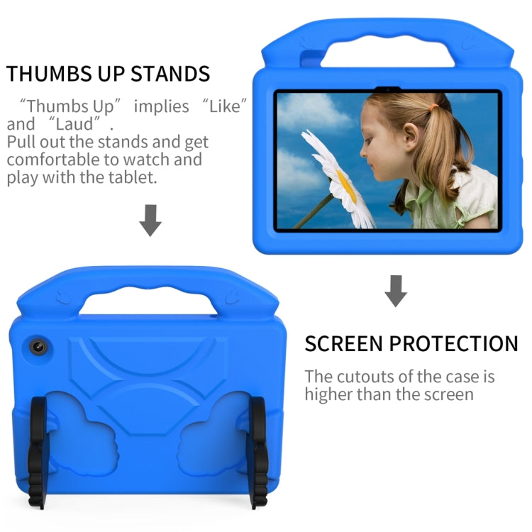 For Amazon Kindle Fire 7 2022 Children EVA Shockproof Tablet Case with Thumb Bracket(Blue) - Amazon by PMC TechLife | Online Shopping South Africa | PMC TechLife | Buy Now Pay Later Mobicred