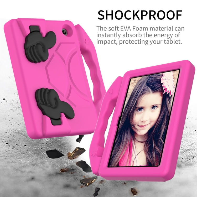 For Amazon Kindle Fire 7 2022 Children EVA Shockproof Tablet Case with Thumb Bracket(Rose Red) - Amazon by PMC TechLife | Online Shopping South Africa | PMC TechLife | Buy Now Pay Later Mobicred