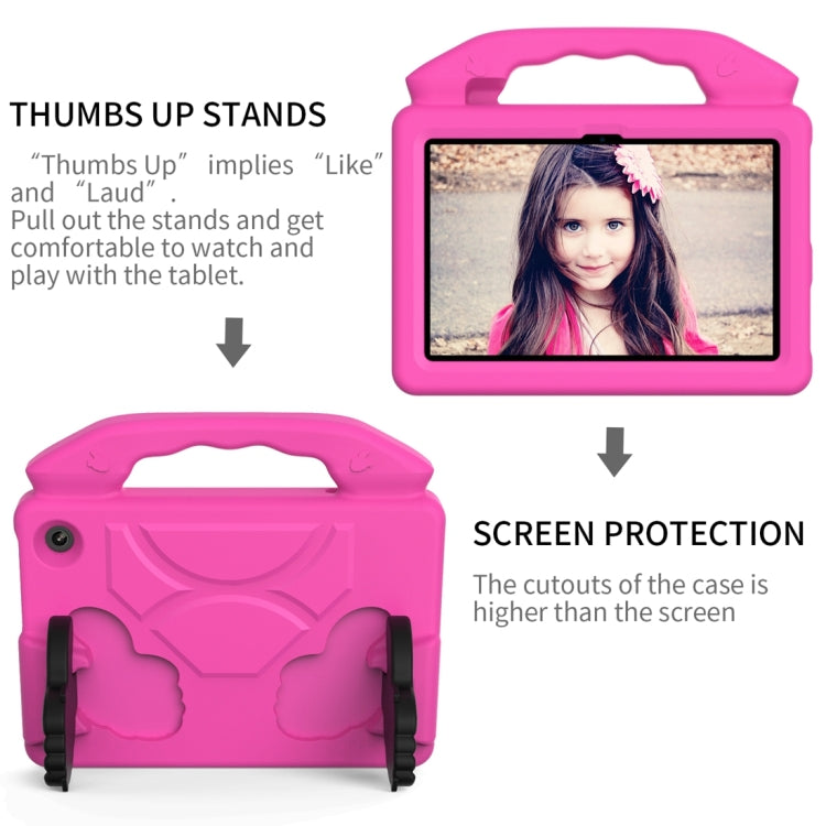 For Amazon Kindle Fire 7 2022 Children EVA Shockproof Tablet Case with Thumb Bracket(Rose Red) - Amazon by PMC TechLife | Online Shopping South Africa | PMC TechLife | Buy Now Pay Later Mobicred