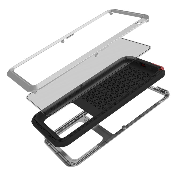 For Galaxy A71 LOVE MEI Metal Shockproof Waterproof Dustproof Protective Case(Silver) - free shipping - PMC TechLife - Order now!