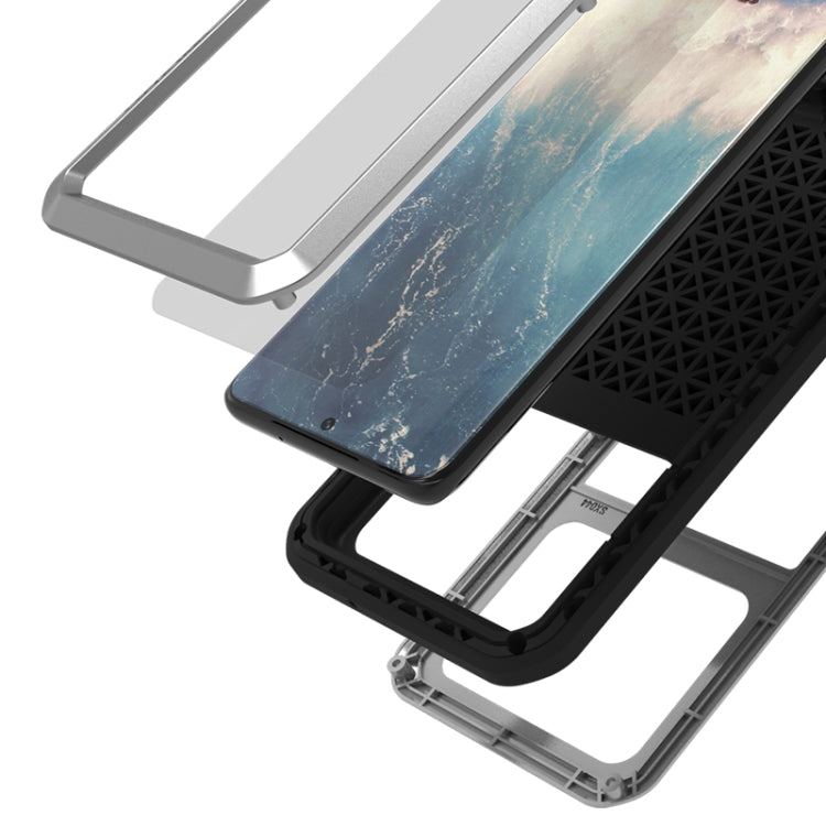 For Galaxy S20 Plus LOVE MEI Metal Shockproof Waterproof Dustproof Protective Case(Silver) - free shipping - PMC TechLife - Order now!