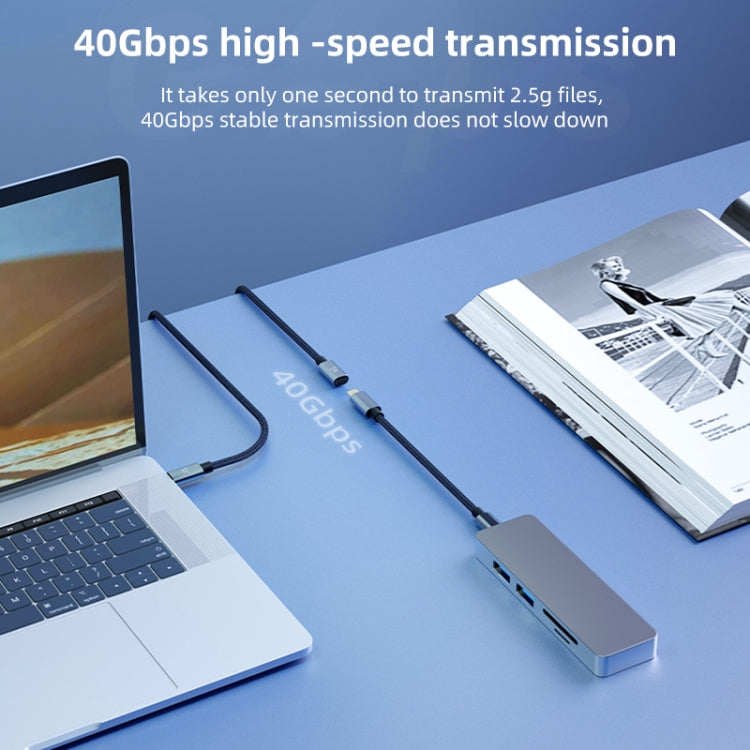 USB4.0 40Gbps Type-C Male to Female Extension Cable, Length:0.8m - free shipping - PMC TechLife - Order now!
