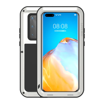 For Huawei P40 Pro LOVE MEI Metal Shockproof Waterproof Dustproof Protective Case(Silver) - Huawei Cases by LOVE MEI | Online Shopping South Africa | PMC Jewellery