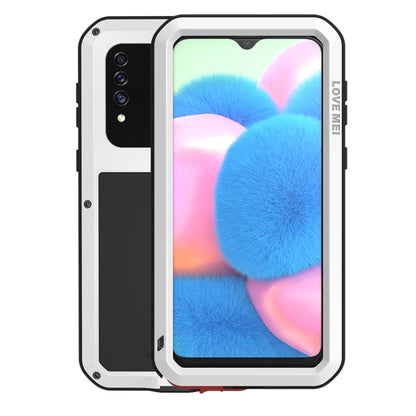 For Galaxy A30s LOVE MEI Metal Shockproof Waterproof Dustproof Protective Case(White) - Galaxy Phone Cases by LOVE MEI | Online Shopping South Africa | PMC Jewellery