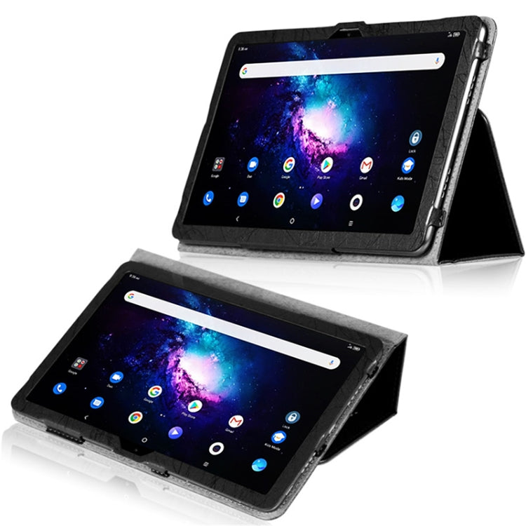 For TCL 10 TabMax 4G Printed Leather Tablet Case with Holder(Black) - Others by PMC TechLife | Online Shopping South Africa | PMC TechLife | Buy Now Pay Later Mobicred